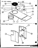 Top cover assembly/heater panel assembly (spco24001a/p9999101c) (spco30001a/p9999102c) (spco36001a/p9999103c) (spco36003a/p9999104c)