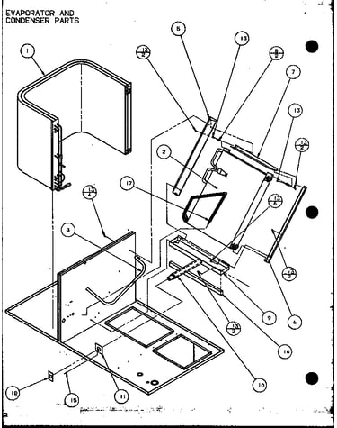 Evaporator and condenser parts (spco42001a/p9999105c) (spco42003a/p9999106c) (spco48001a/p9999107c) (spco48003a/p9999108c) (spco60001a/p9999109c) (spco60003a/p9999110c)