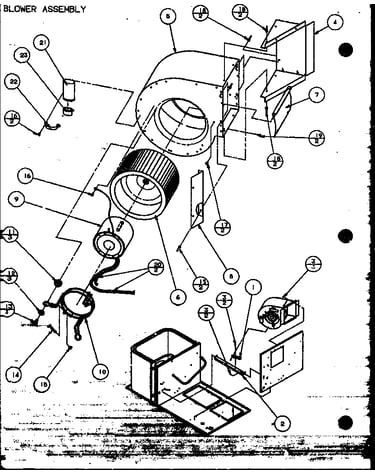 Blower assembly (spco42001a/p9999105c) (spco42003a/p9999106c) (spco48001a/p9999107c) (spco48003a/p9999108c) (spco60001a/p9999109c) (spco60003a/p9999110c)