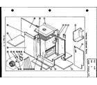 Amana E.G.36/80-1 interior cabinet parts diagram