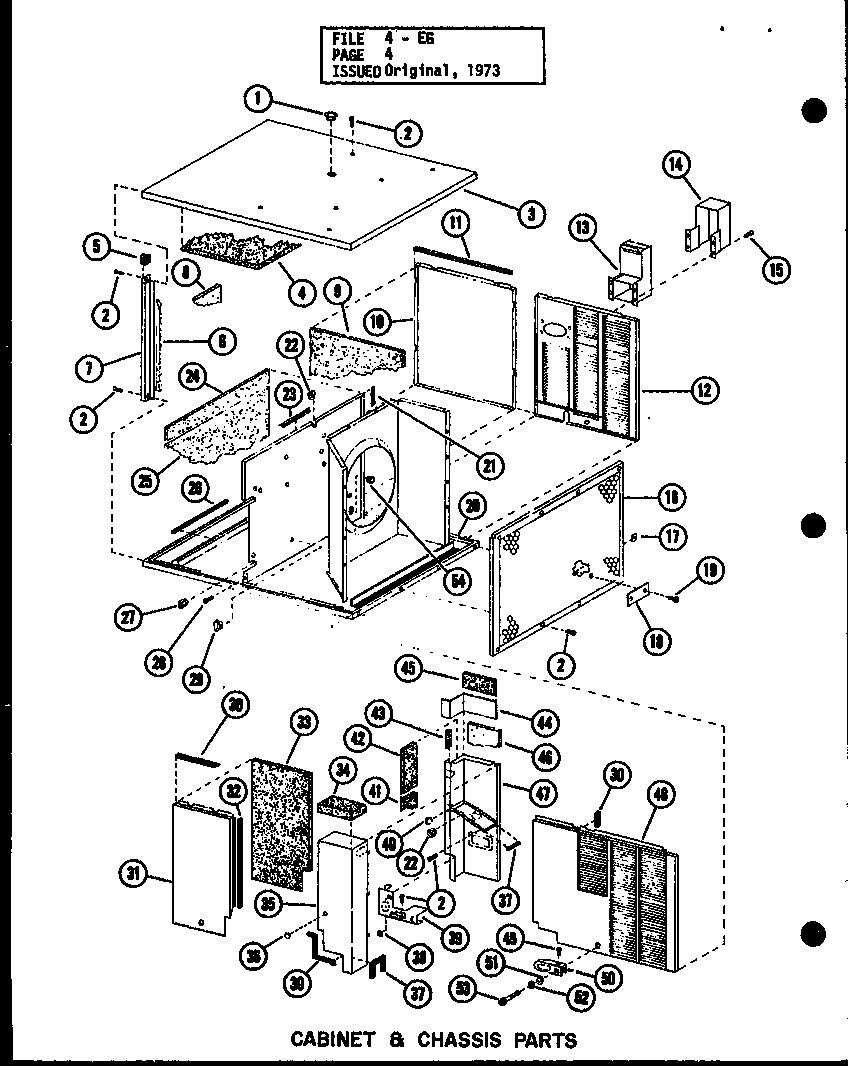 Cabinet & chassis parts (eg2,12-1/p54688-7c) (eg2.5,12-1/p54688-6c) (eg3,12-1/p54688-5c)