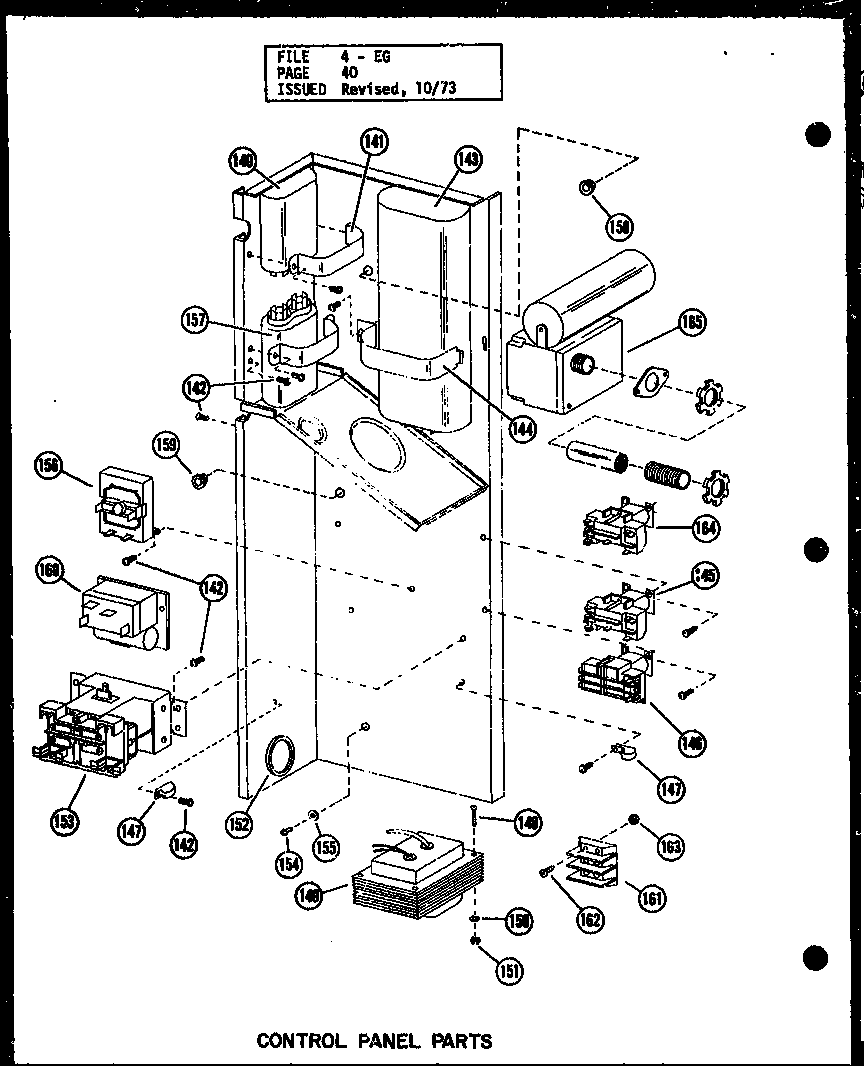 CONTROL PANEL PARTS (EG3.5,12-1/P54629-31C) (EG4,12-1/P54629-32C) (EG4,12-3/P54629-33C) (EG5,12-1/P54629-34C) (EG5,12-3/P54629-35C)