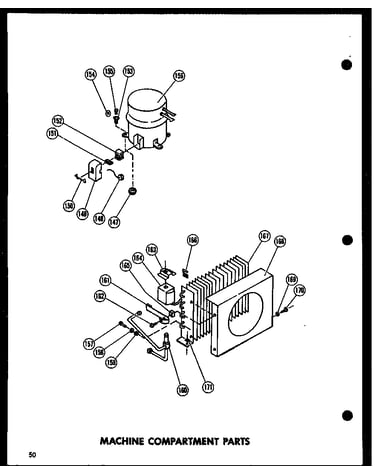 Machine compartment parts