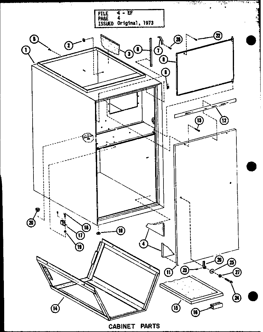 Cabinet parts (efs-0919-1a/p96220-15f) (efs-0929-1a/p96220-16f) (efs-0936-1a/p96220-10f)