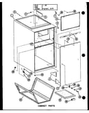 Cabinet parts (efs-0919-1a/p96220-17f) (efs-0929-1a/p96220-18f) (efs-0936-1a/p96220-19f) (efs-1436-1a/p96220-20f) (efs-1453-1a/p96220-21f) (efs-1470-1a/p96220-22f)
