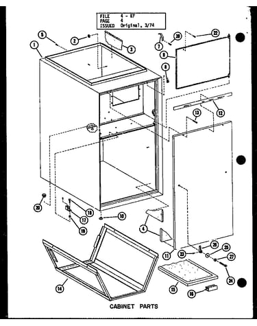 Cabinet parts (efs-0919-1a/p96220-17f) (efs-0929-1a/p96220-18f) (efs-0936-1a/p96220-19f) (efs-1436-1a/p96220-20f) (efs-1453-1a/p96220-21f) (efs-1470-1a/p96220-22f)