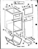 Cabinet parts (efl-2070-1a/p96224-23f) (efl-2087-1a/p96224-24f) (efl-20105-1a/p96224-25f) (efl-20122-1a/p96224-26f)