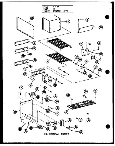 Electrical parts (efl-2070-1a/p96224-23f) (efl-2087-1a/p96224-24f) (efl-20105-1a/p96224-25f) (efl-20122-1a/p96224-26f)
