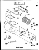 Blower parts (efl-2070-1a/p96224-23f) (efl-2087-1a/p96224-24f) (efl-20105-1a/p96224-25f) (efl-20122-1a/p96224-26f)