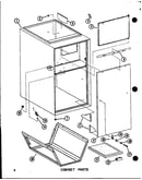 Cabinet parts (efs-0919-1a/p96220-27f) (efs-0929-1a/p96220-28f) (efs-0936-1a/p96220-29f) (efs-1436-1a/p96220-23f) (efs-1453-1a/p96220-24f) (efs-1470-1a/p96220-25f) (efs-1487-1a/p96220-26f)