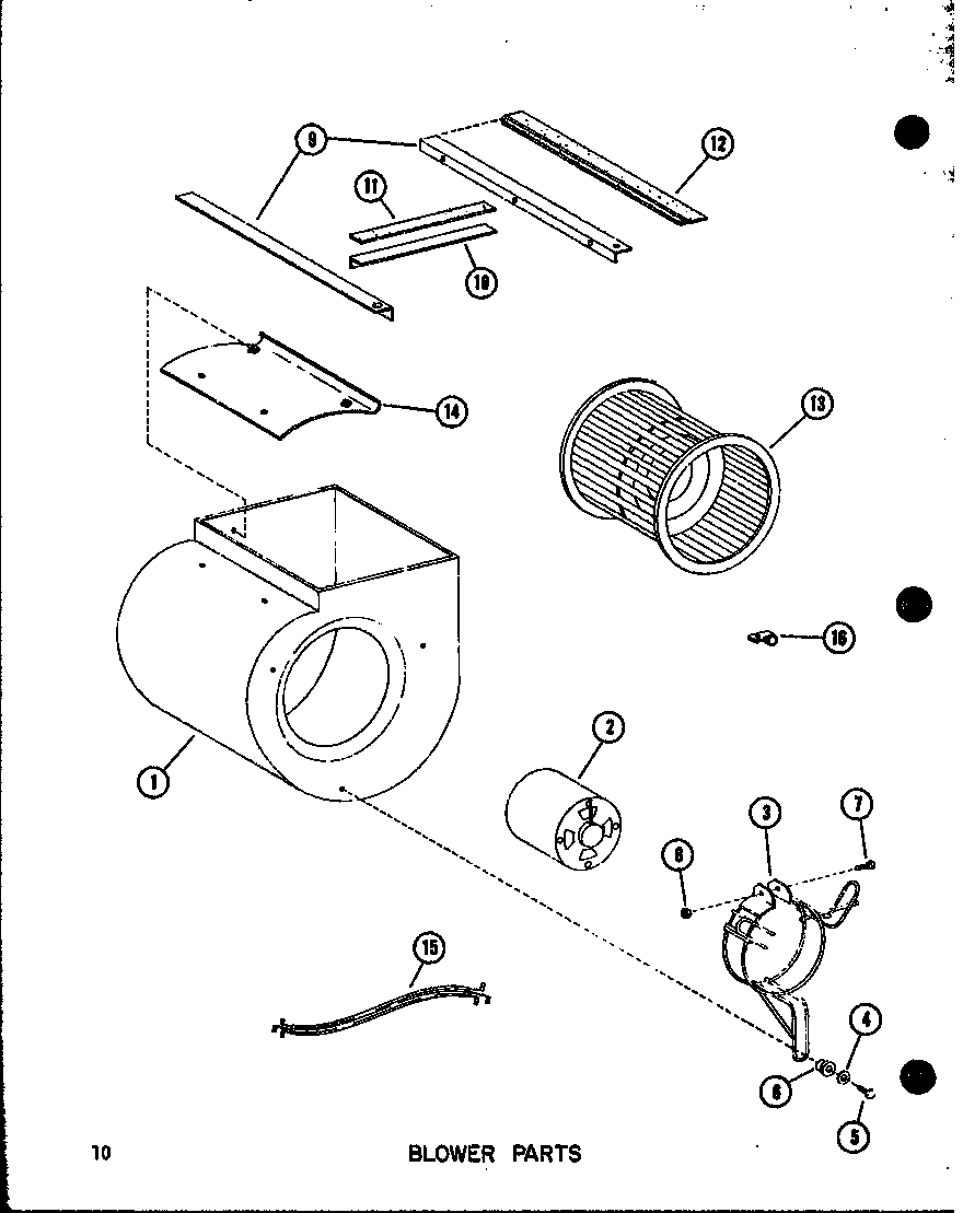 Blower parts (efs-0919-1a/p96220-27f) (efs-0929-1a/p96220-28f) (efs-0936-1a/p96220-29f) (efs-1436-1a/p96220-23f) (efs-1453-1a/p96220-24f) (efs-1470-1a/p96220-25f) (efs-1487-1a/p96220-26f)