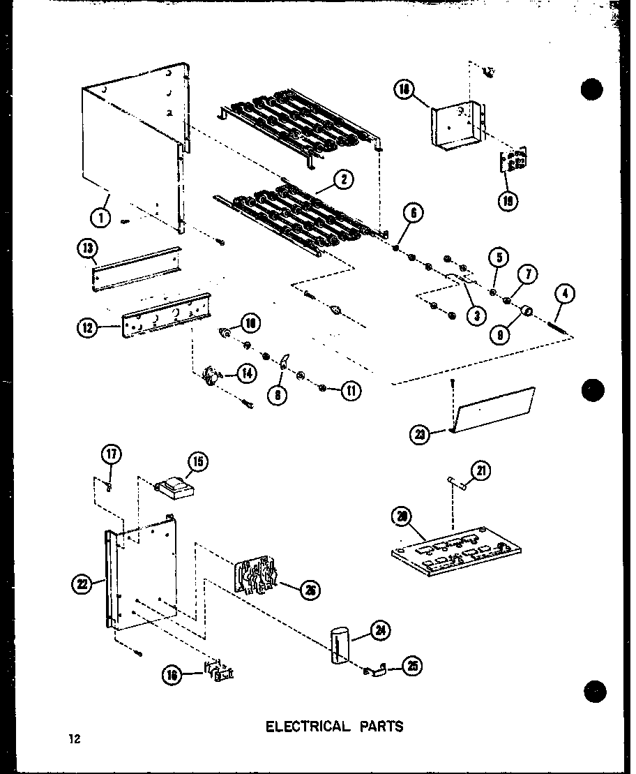Electrical parts (efs-0919-1a/p96220-27f) (efs-0929-1a/p96220-28f) (efs-0936-1a/p96220-29f) (efs-1436-1a/p96220-23f) (efs-1453-1a/p96220-24f) (efs-1470-1a/p96220-25f) (efs-1487-1a/p96220-26f)