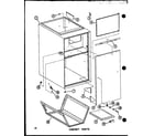 Amana EFS-1470-1A/P96450-3F cabinet parts (efs-1436-1a/p96450-1f) (efs-1453-1a/p96450-2f) (efs-1470-1a/p96450-3f) (efs-1487-1a/p96450-4f) diagram