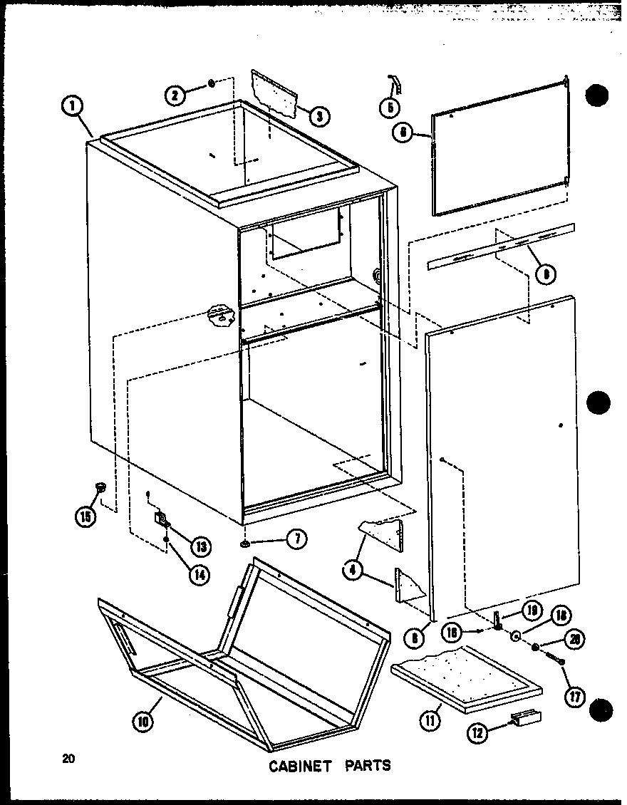 Cabinet parts (efs-1436-1a/p96450-1f) (efs-1453-1a/p96450-2f) (efs-1470-1a/p96450-3f) (efs-1487-1a/p96450-4f)