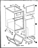 Cabinet parts (efs-1436-1a/p96450-1f) (efs-1453-1a/p96450-2f) (efs-1470-1a/p96450-3f) (efs-1487-1a/p96450-4f)