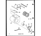 Amana EFS-1487-1A/P96220-26F blower parts (efs-1436-1a/p96450-1f) (efs-1453-1a/p96450-2f) (efs-1470-1a/p96450-3f) (efs-1487-1a/p96450-4f) diagram