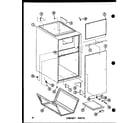 Amana EFL-20105-1A/P96450-7F cabinet parts (efl-2070-1a/p96450-5f) (efl-2087-1a/p96450-6f) (efl-20105-1a/p96450-7f) (efl-20122-1a/p96450-8f) diagram