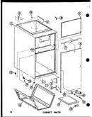 Cabinet parts (efl-2070-1a/p96450-5f) (efl-2087-1a/p96450-6f) (efl-20105-1a/p96450-7f) (efl-20122-1a/p96450-8f)