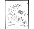 Amana EFS-1436-1A/P96220-23F blower parts (efl-2070-1a/p96450-5f) (efl-2087-1a/p96450-6f) (efl-20105-1a/p96450-7f) (efl-20122-1a/p96450-8f) diagram