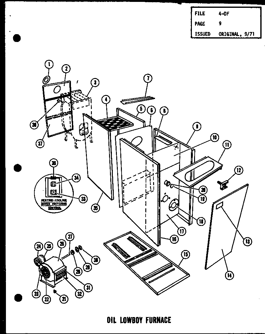 OIL LOWBOY FURNACE (OL-100/P96234-1F) (OL-100-3/P96234-2F) (OL-125/P96234-3F) (OL-125-3/P96234-4F) (OL-150/P96234-5F) (OL-150-4/P96234-6F)