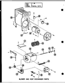 Blower and heat exchanger parts (oh-85/p96288-1f) (oh-85-3/p96288-2f) (oh-100/p96288-3f) (oh-100-3/p96288-4f) (oh-125/p96288-5f) (oh-125-3/p96288-6f)