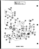 Burner parts (oh-85/p96288-1f) (oh-85-3/p96288-2f) (oh-100/p96288-3f) (oh-100-3/p96288-4f) (oh-125/p96288-5f) (oh-125-3/p96288-6f)