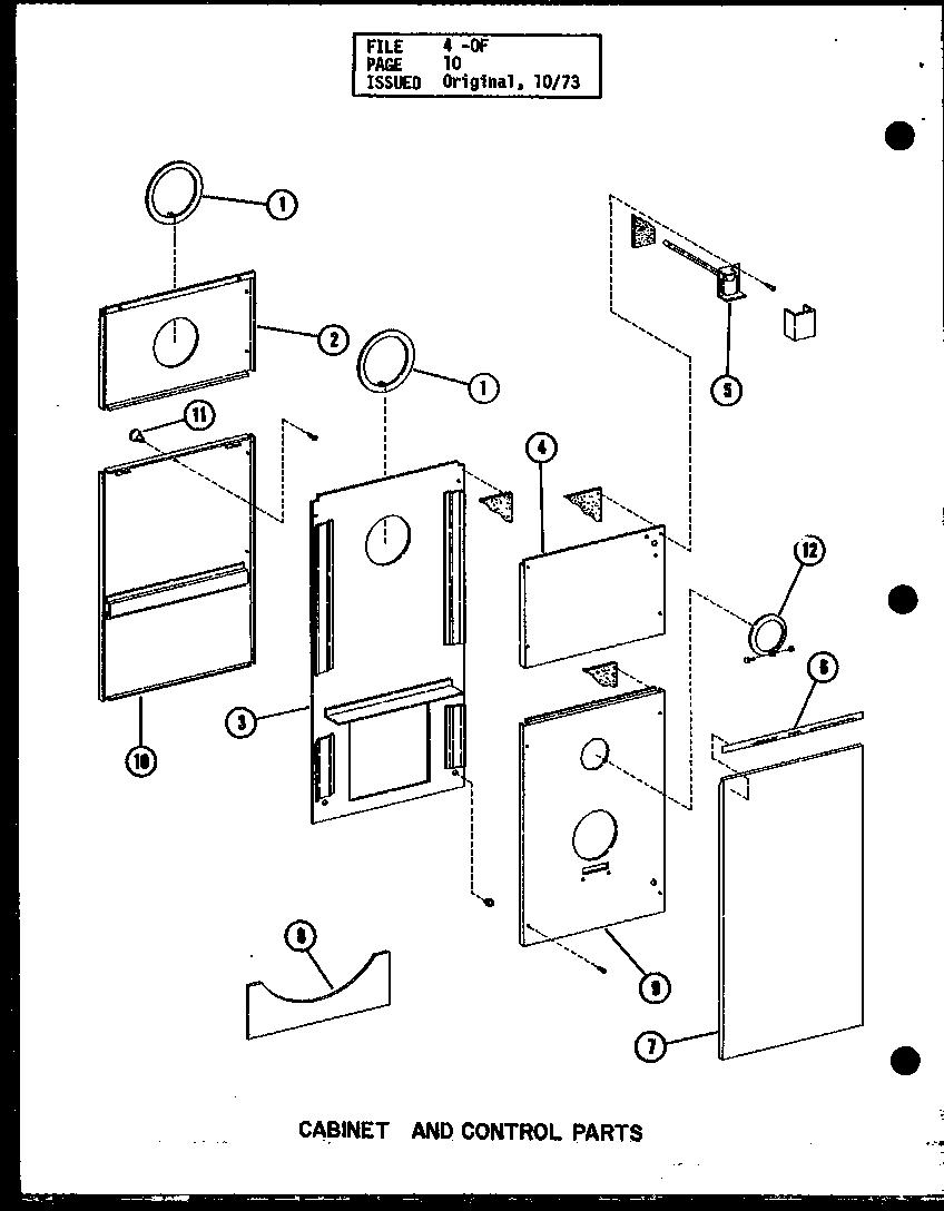 CABINET AND CONTROL PARTS (OL-100/P96289-1F) (OL-100-3/P96289-2F) (OL-125/P96289-3F) (OL-125-3/P96289-4F) (OL-150/P96289-5F) (OL-150-4/P96289-6F) (OL-200/P96318-1F) (OL-250/P96318-2F)