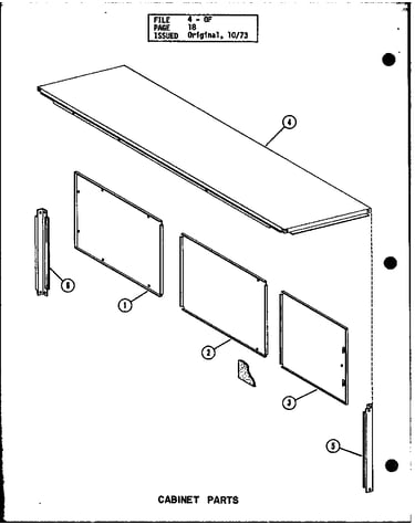 Cabinet parts (os-85-3/p96291-5f) (os-100/p96291-1f) (os-100-3/p96291-2f) (os-125/p96291-3f) (os-125-4/p96291-4f) (os-150/p96317-1f) (os-200/p96317-2f) (os-250/p96317-3f) (os-335/p96317-4f)