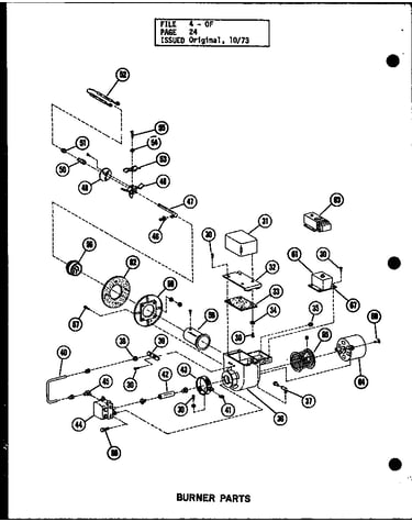 Burner parts (os-85-3/p96291-5f) (os-100/p96291-1f) (os-100-3/p96291-2f) (os-125/p96291-3f) (os-125-4/p96291-4f) (os-150/p96317-1f) (os-200/p96317-2f) (os-250/p96317-3f) (os-335/p96317-4f)