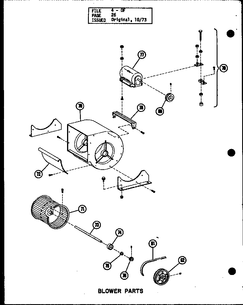 BLOWER PARTS (OS-85-3/P96291-5F) (OS-100/P96291-1F) (OS-100-3/P96291-2F) (OS-125/P96291-3F) (OS-125-4/P96291-4F) (OS-150/P96317-1F) (OS-200/P96317-2F) (OS-250/P96317-3F) (OS-335/P96317-4F)