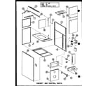 Amana OL-100/P96289-1F cabinet and control parts (oc-100/p96290-1f) diagram