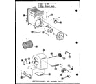 Amana OS-250/P96317-3F heat exchanger and blower parts (oc-100/p96290-1f) diagram