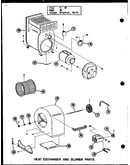 Heat exchanger and blower parts (oc-100/p96290-1f)