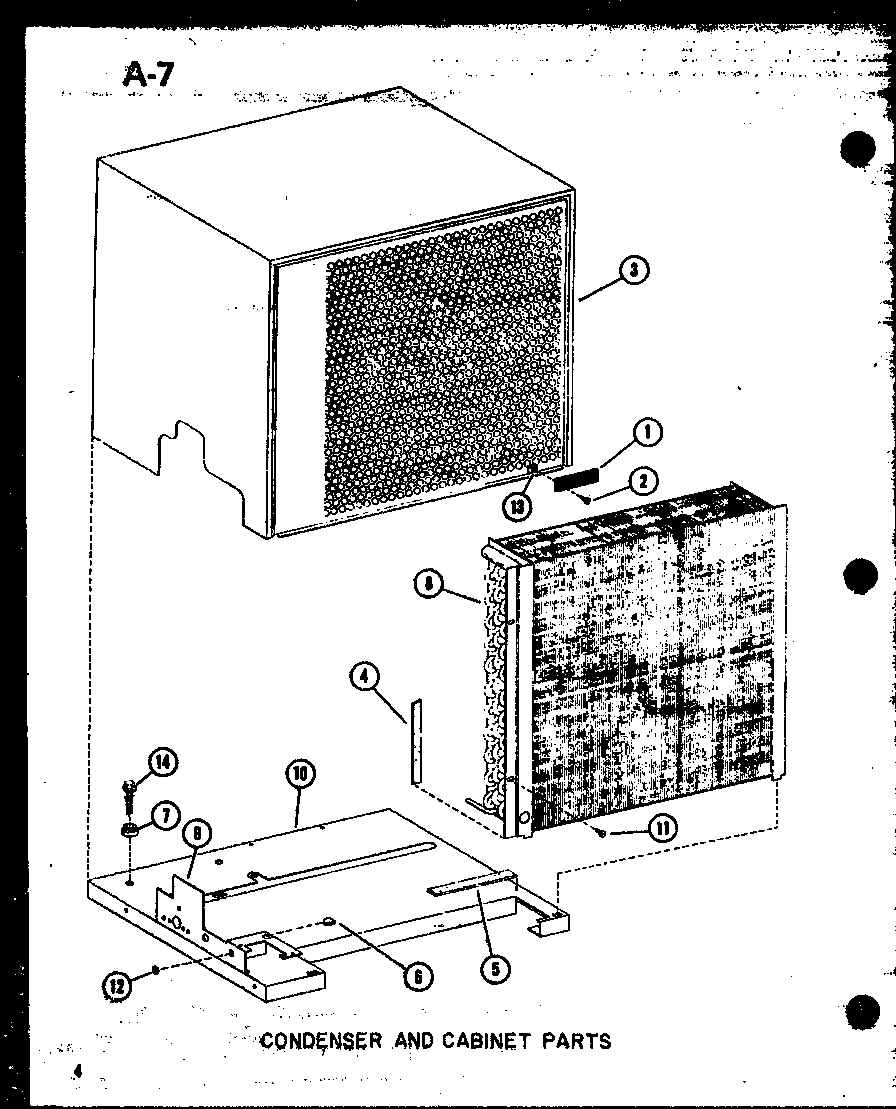 Condenser and cabinet parts (cr1.5-1/p67850-1c) (cr2-1/p67850-2c) (cr2-1/p67850-3c) (cr2.5-1/p67850-4c) (cr2.5-1/p67850-5c) (cr3-1/p67850-6c)