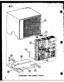 Condenser and cabinet parts (cr1.5-1/p67850-1c) (cr2-1/p67850-2c) (cr2-1/p67850-3c) (cr2.5-1/p67850-4c) (cr2.5-1/p67850-5c) (cr3-1/p67850-6c)