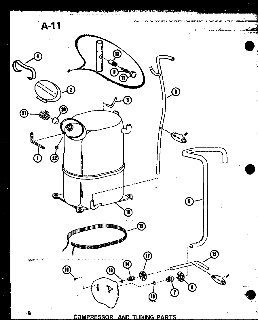 Compressor and tubing parts (cr1.5-1/p67850-1c) (cr2-1/p67850-2c) (cr2-1/p67850-3c) (cr2.5-1/p67850-4c) (cr2.5-1/p67850-5c) (cr3-1/p67850-6c)
