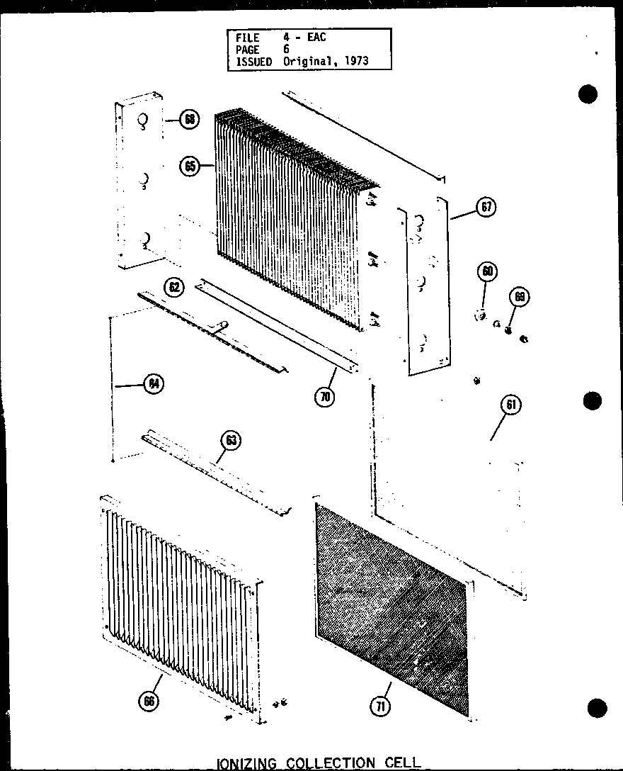 Ionizingcollection cell