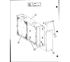 Amana EAC2/P94584-1F cabinet assembly diagram