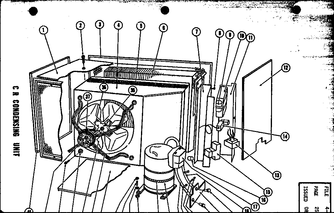 C R CONDENSING UNIT (CR4-1/P58372-9C) (CR4-3/P58372-11C) (CR5-1/P58372-10C) (CR5-3/P58372-12C)