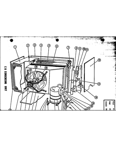 C r condensing unit (cr4-1/p58372-9c) (cr4-3/p58372-11c) (cr5-1/p58372-10c) (cr5-3/p58372-12c)