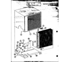 Amana CRF2.5-1J/P54881-3C condenser and cabinet parts diagram