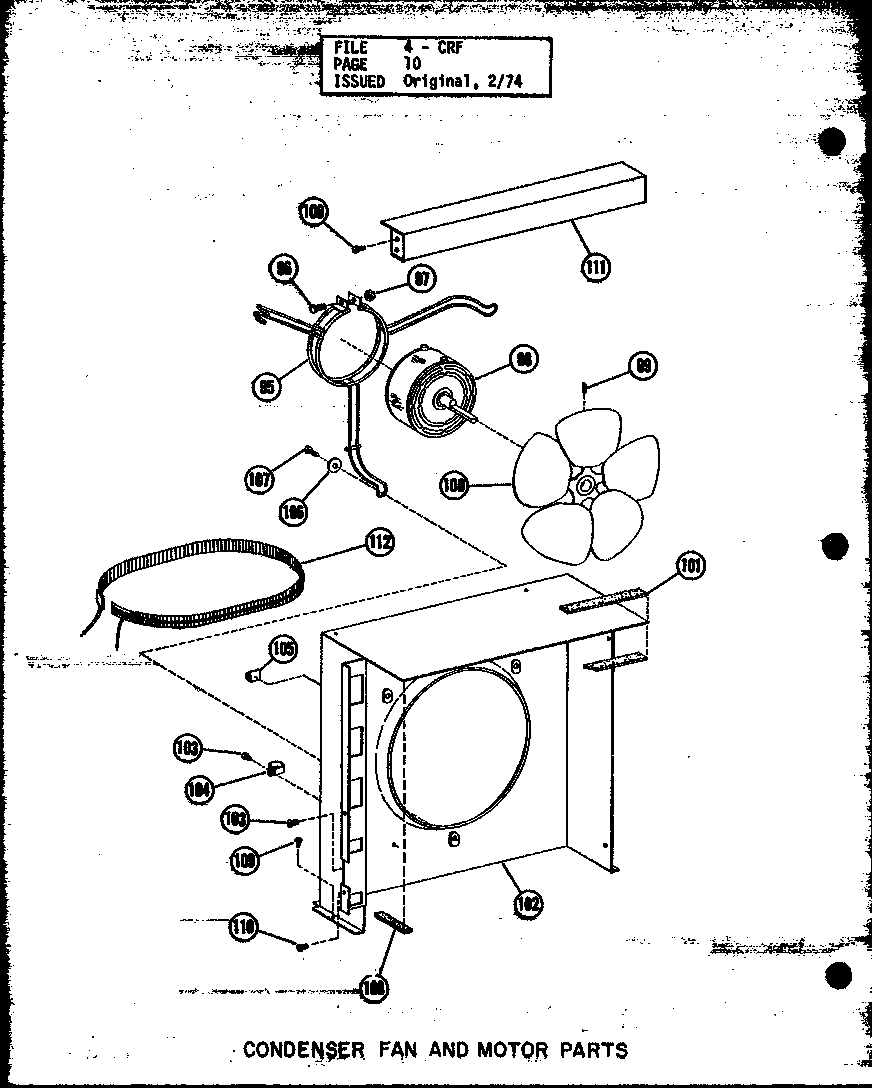 Condenser fan and motor parts