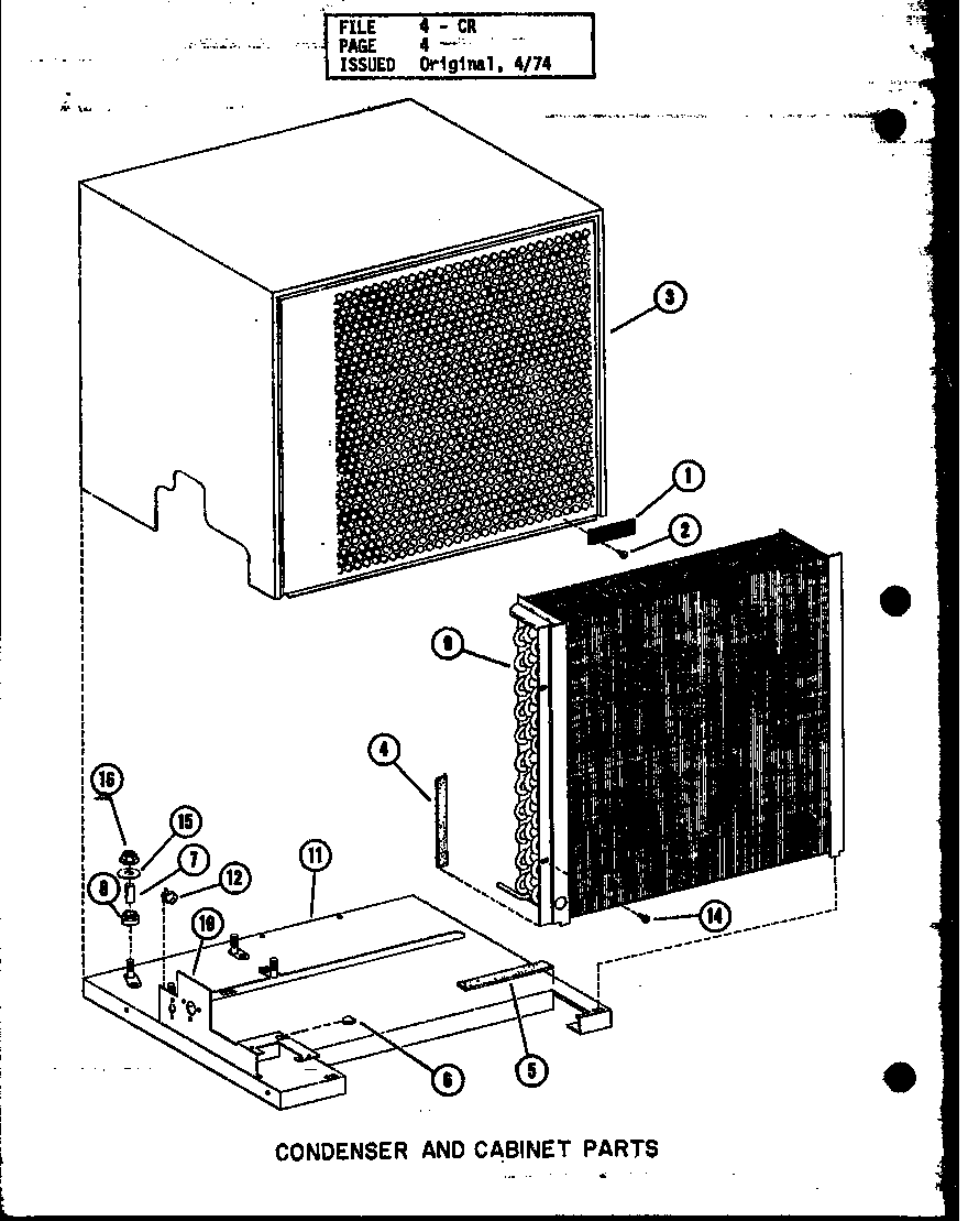 CONDENSER AND CABINET PARTS (CR1.5-1/P58094-17C) (CR1.5-1/P55056-1C) (CR2-1/P58094-18C) (CR2-1/P55056-2C) (CR2.5-1/P58094-19C) (CR2.5-1/P58094-20C) (CR2.5-1/P55056-3C) (CR2.5-1/P55056-5C) (CR3-1/P58094-15C) (CR3-1/P58094-23C) (CR3-1/P55056-4C)