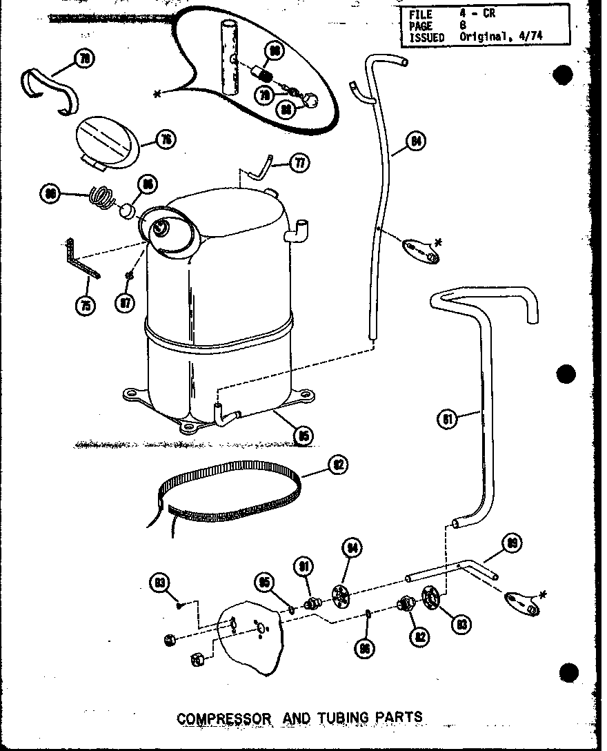COMPRESSOR AND TUBING PARTS (CR1.5-1/P58094-17C) (CR1.5-1/P55056-1C) (CR2-1/P58094-18C) (CR2-1/P55056-2C) (CR2.5-1/P58094-19C) (CR2.5-1/P58094-20C) (CR2.5-1/P55056-3C) (CR2.5-1/P55056-5C) (CR3-1/P58094-15C) (CR3-1/P58094-23C) (CR3-1/P55056-4C)