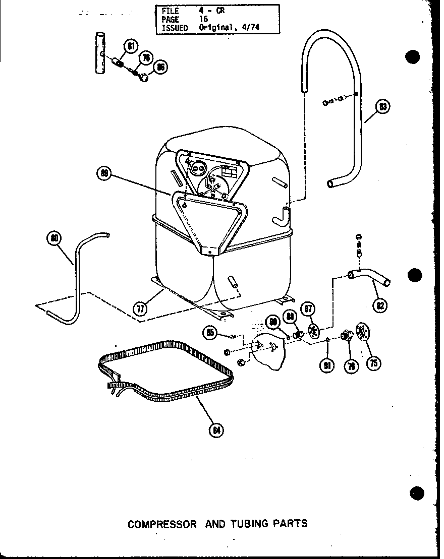 Compressor and tubing parts (cr3.5-1j/p58372-17c) (cr3.5-1k/p58372-22c) (cr3.5-1k/p58372-36c) (cr4-1/p58372-23c) (cr4-1/p58372-37c) (cr4-3/p58372-25c) (cr4-3/p58372-38c) (cr5-1/p58372-24c) (cr5-1/p58372-35c) (cr5-1/p58372-39c) (cr5-3/p58372-26c) (cr5-3/p5