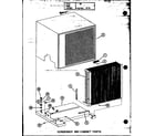 Amana CR1.5-1/P55200-1C condenser and cabinet parts (cr1.5-1/p55200-1c) (cr2-1/p55200-7c) (cr2.5-1/p55200-8c) (cr2.5-1/p55200-3c) (cr3-1/p55200-4c) diagram