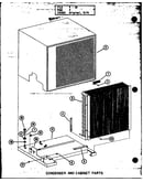 Condenser and cabinet parts (cr1.5-1/p55200-1c) (cr2-1/p55200-7c) (cr2.5-1/p55200-8c) (cr2.5-1/p55200-3c) (cr3-1/p55200-4c)