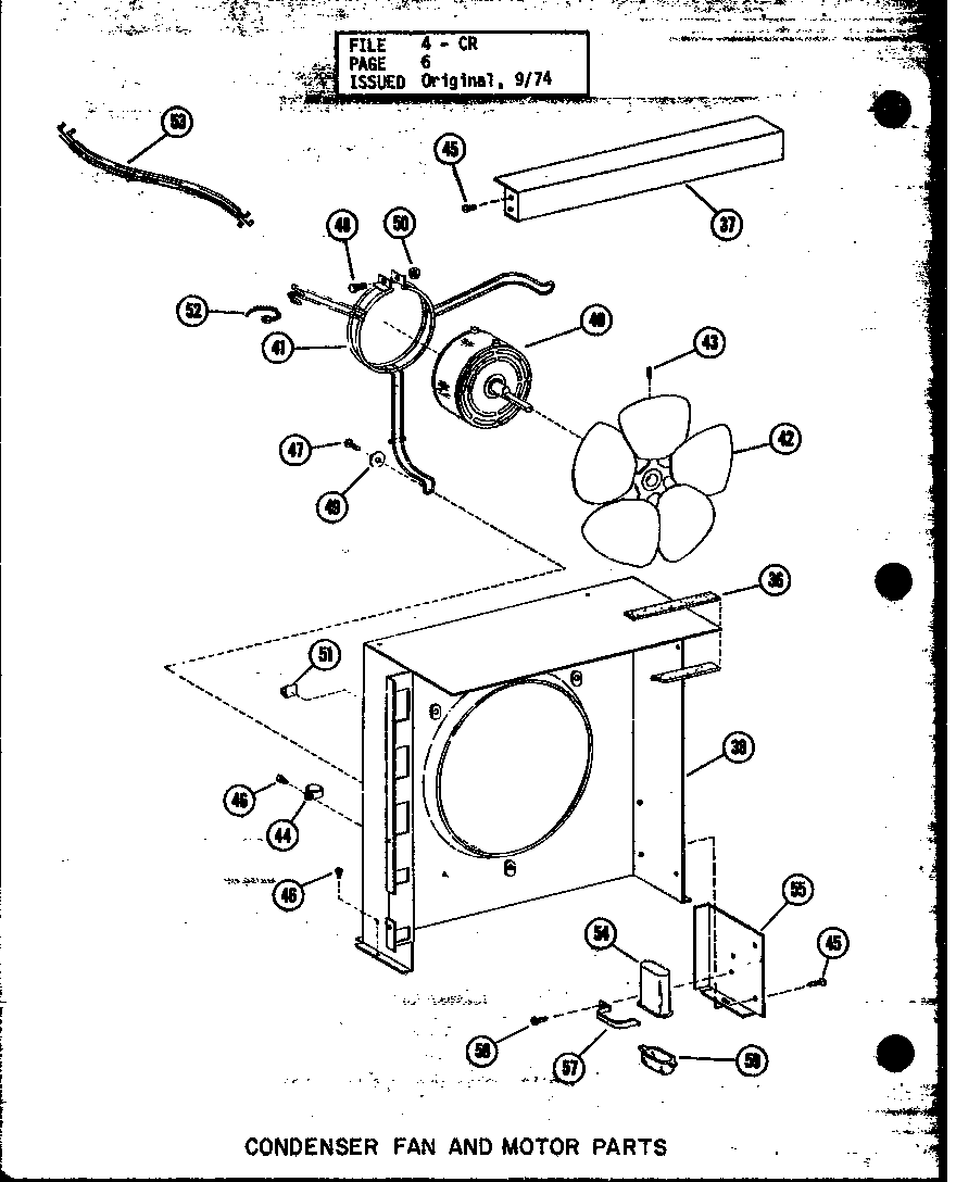 CONDENSER FAN AND MOTOR PARTS (CR1.5-1/P55200-1C) (CR2-1/P55200-7C) (CR2.5-1/P55200-8C) (CR2.5-1/P55200-3C) (CR3-1/P55200-4C)