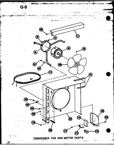 Condenser fan and motor parts