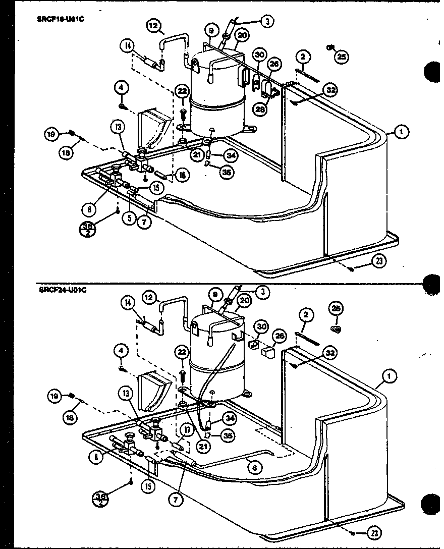 (SRCF18U01B/P6917204C) (SRCF24U01B/P6917205C) (SRCF24U01C/P6917207C)